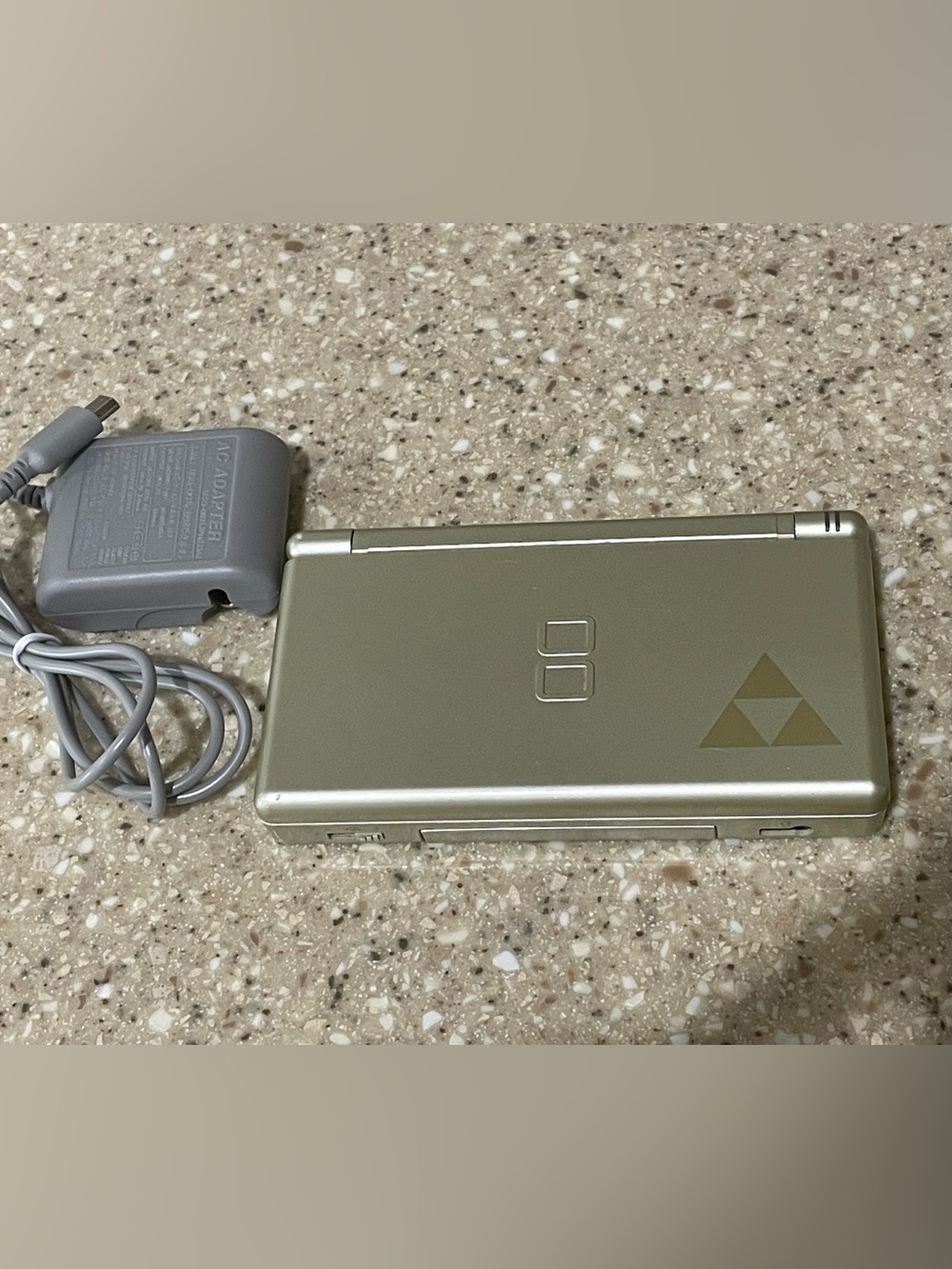 Nintendo DS Lite Gold Legend Of Zelda Triforce Edition Handheld System Tested